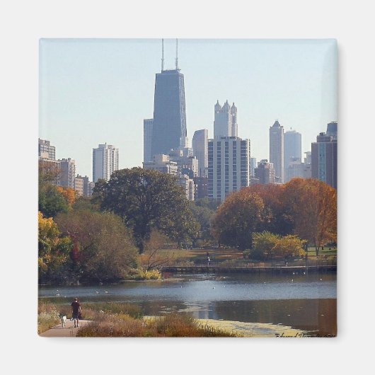 Chicago in de Herfst Magneet (Voorkant)
