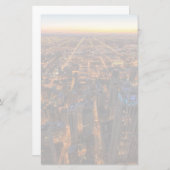 Chicago in de stad bij zonsondergang briefpapier (Voorkant / Achterkant)