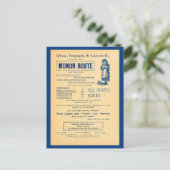  Chicago Indianopolis Louisville Railway Briefkaart (Staand voorkant)