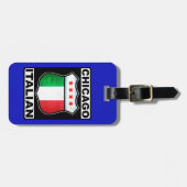 Chicago Italiaans-Amerikaanse Bagagelabel Sjabloon (Voorkant horizontaal)
