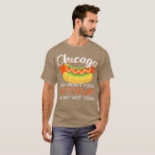 Chicago je vindt ketchup op mijn hotdog t-shirt (Voorkant volledig)