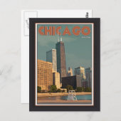 Chicago - John Hancock Center Briefkaart (Voorkant / Achterkant)