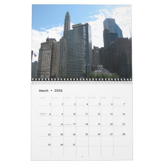 Chicago Kalender (Mar 2026)
