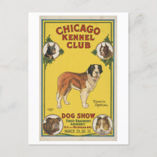 Chicago Kennel Club Dog Show  advertentie Briefkaart