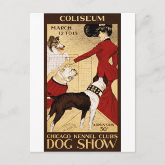 Chicago Kennel Club's Dog Show, Adverteren Poster Briefkaart