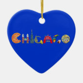 Chicago Keramisch Ornament (Voorkant)