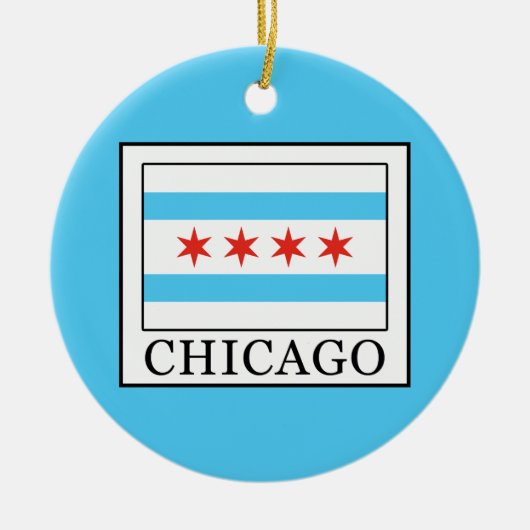 Chicago Keramisch Ornament (Voorkant)