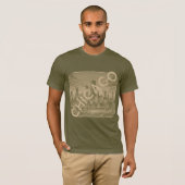 Chicago Khaki Tan Nom Graphic T-Shirt (Devant entier)