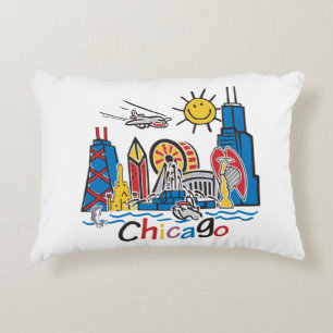 Chicago Kinder Skyline Decoratief Kussen