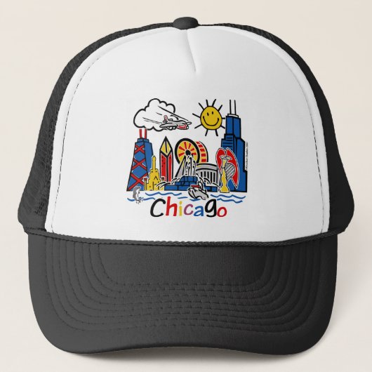 Chicago Kinder Skyline Trucker Pet (Voorkant)