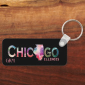 Chicago - kleurrijk sleutelhanger (Voorkant)