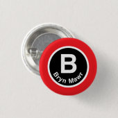 Chicago L Bryn Mawr Red Line Ronde Button 3,2 Cm (Voorkant /achterkant)