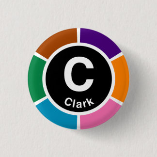 Chicago L Clark Loop Ronde Button 3,2 Cm