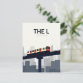 Chicago 'L' Elevated Train Briefkaart (Staand voorkant)