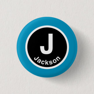 Chicago L Jackson Blue Line Ronde Button 3,2 Cm