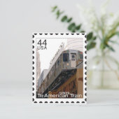 Chicago L Stamp Briefkaart (Staand voorkant)