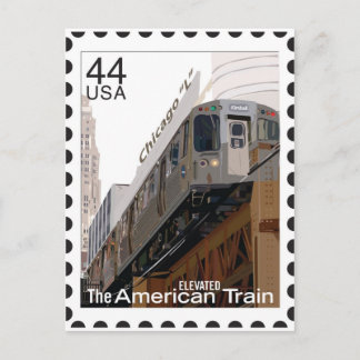 Chicago L Stamp Briefkaart