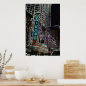 Chicago lampjes poster (Keuken)