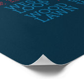 Chicago lettergrepen poster (Hoek)