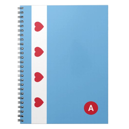Chicago Liefde | Spiral Notebook | Monogram Notitieboek (Voorkant)