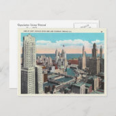  Chicago Loop Skyline Briefkaart (Voorkant / Achterkant)