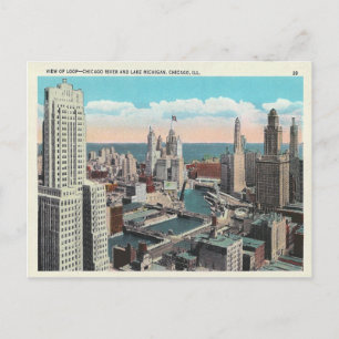 Chicago Loop Skyline Briefkaart