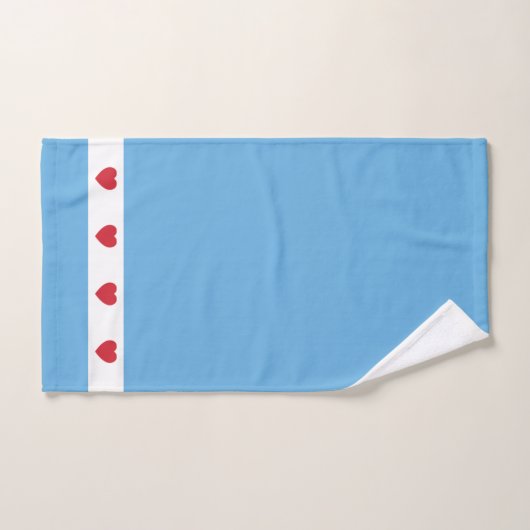 Chicago Love | Dataset | Blauw Bad Handdoek (Handdoek)
