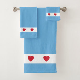 Chicago Love Ensemble de serviettes de bain Bl