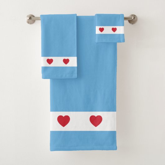 Chicago Love | Ensemble de serviettes de bain | Bl (En situation)