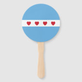 Chicago Love | Hand Fan Handwaaier (Achterkant)