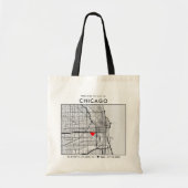 Chicago Love Locator | Welkom bruiloft Tote Bag (Voorkant)