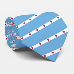 Chicago Love   Neck Tie   Small Angle Stripe Stropdas