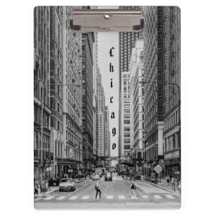 Chicago Madison Street Grayscale Klembord