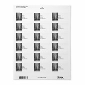 Chicago Madison Street Grayscale Label (Full Sheet)