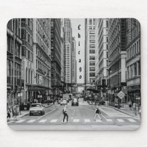 Chicago Madison Street Grayscale Muismat