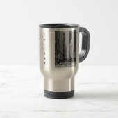 Chicago Madison Street Grayscale Travel Mug (Devant droit)