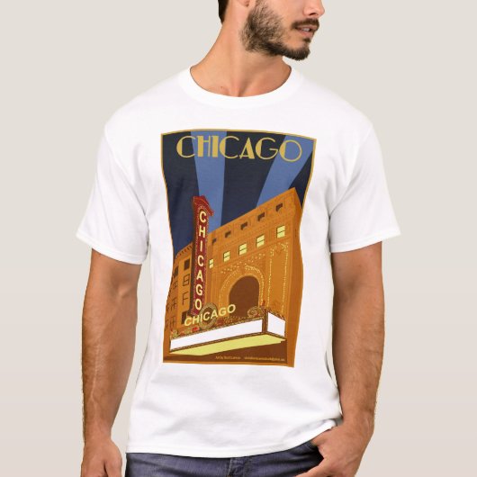 Chicago Mannen Chicago Theater T-shirt (Voorkant)