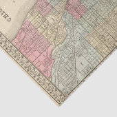 Chicago Map door Mitchell Tissuepapier (Detail)