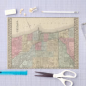 Chicago Map door Mitchell Tissuepapier (Craft)