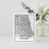 Chicago Map Feestdagenkaart (Staand voorkant)