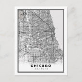 Chicago Map Feestdagenkaart (Voorkant)