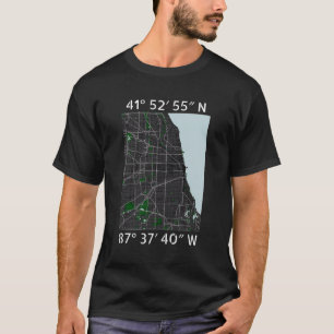 Chicago Map T-shirt