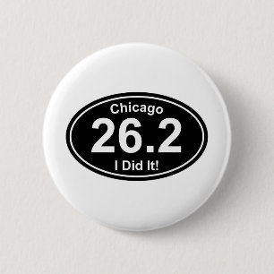 Chicago Marathon Ronde Button 5,7 Cm