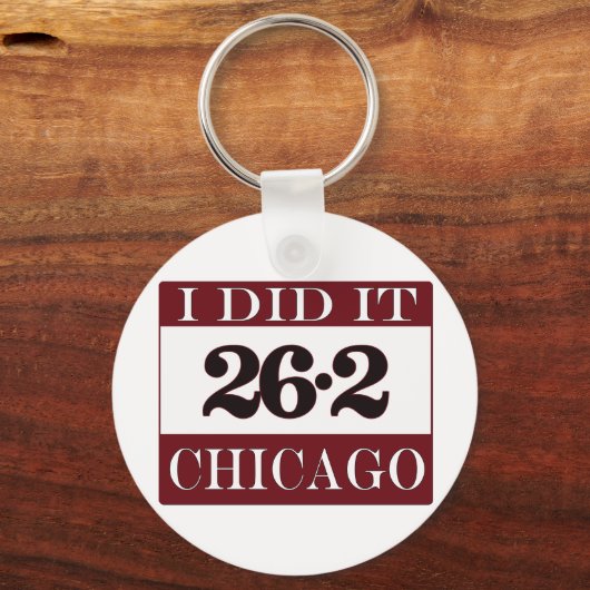 Chicago Marathon Sleutelhanger (Voorkant)