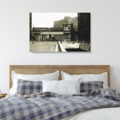 CHICAGO MERCHANDISE MART TROLLEY TRAIN WATERVERF CANVAS AFDRUK (Insitu (Slaapkamer))