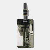 CHICAGO MERCHANDISE MART TROLLEY TREIN Aquarel Bagagelabel (Voorkant verticaal)