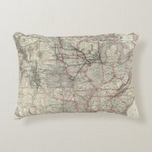 Chicago Milwaukee en St Paul Ry en verbindingen Decoratief Kussen