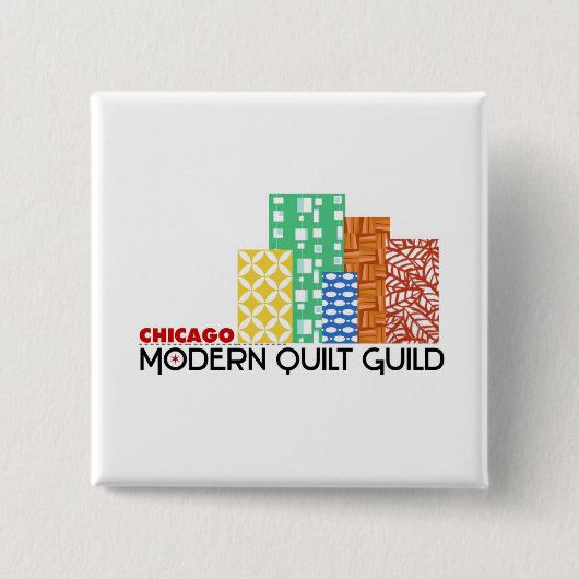 Chicago Modern Quilt Guild Square Button (Voorkant)