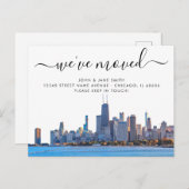 Chicago Moving Announcement Briefkaart (Voorkant / Achterkant)