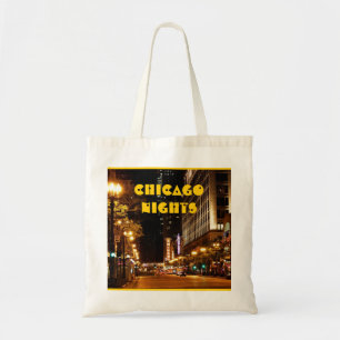chicago nachtleven tote bag